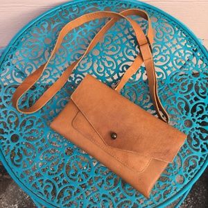 Noonday collection leather wallet/convertible purse